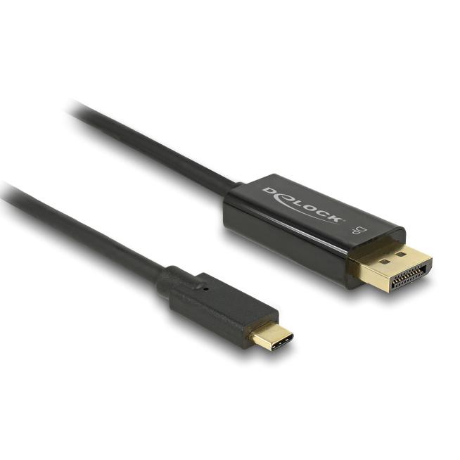 DELOCK καλώδιο USB-C σε DisplayPort 85257, DP Alt Mode, 4K/60Hz, 3m, μαύρο | eLabstore.gr DELOCK καλώδιο USB-C σε DisplayPort 85257, DP Alt Mode, 4K/60Hz, 3m, μαύρο | Καλώδια - Αντάπτορες | elabstore.gr