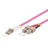 GOOBAY καλώδιο οπτικής ίνας LC-UPC σε SC-UPC 95943, Multimode OM4, 1m, βιολετί | Καλώδια - Αντάπτορες | elabstore.gr