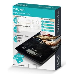 BRUNO BRN-0207 Ψηφιακή Ζυγαριά Κουζίνας 1gr/5kg "My Bakery" | eLabstore.gr