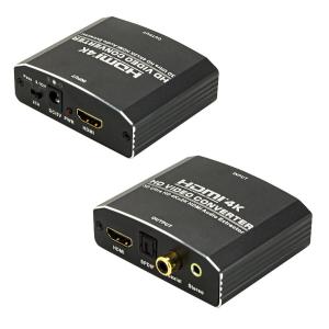 POWERTECH HDMI audio extractor CAB-H181, 4K/60Hz, γκρι | Καλώδια - Αντάπτορες | elabstore.gr