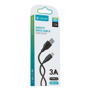 CELEBRAT καλώδιο USB-C σε USB CB-31A, 15W, 480Mbps, 1m, μαύρο | eLabstore.gr CELEBRAT καλώδιο USB-C σε USB CB-31A, 15W, 480Mbps, 1m, μαύρο | Καλώδια - Αντάπτορες | elabstore.gr