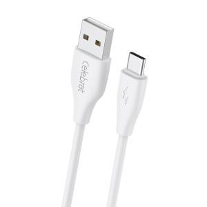 CELEBRAT καλώδιο USB-C σε USB CB-31A, 15W, 480Mbps, 1m, λευκό | Καλώδια - Αντάπτορες | elabstore.gr