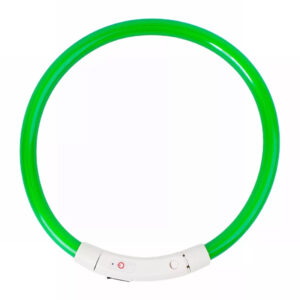 Περιλαίμιο σκύλου DA269 με LED φωτισμό, 70cm, επαναφορτιζόμενο, πράσινο | Οικιακός εξοπλισμός | elabstore.gr