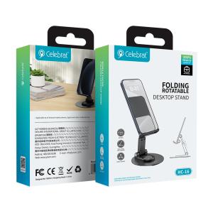 CELEBRAT βάση smartphone/tablet HC-16, foldable, μαύρη | eLabstore.gr