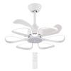POWERTECH ανεμιστήρας οροφής HLL-0173 με LED φως, 96W, Φ55x35cm, λευκός | Φωτισμός | elabstore.gr