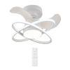 POWERTECH ανεμιστήρας οροφής HLL-0177 με LED φως, 96W, Φ60x28cm, λευκός | Φωτισμός | elabstore.gr