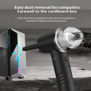 KINZIR 2 σε 1 σκουπάκι χειρός & air duster VC43, 70W, 6000mAh, μαύρο | Εργαλεία | elabstore.gr
