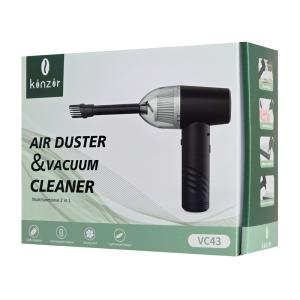 KINZIR 2 σε 1 σκουπάκι χειρός & air duster VC43, 70W, 6000mAh, μαύρο | eLabstore.gr