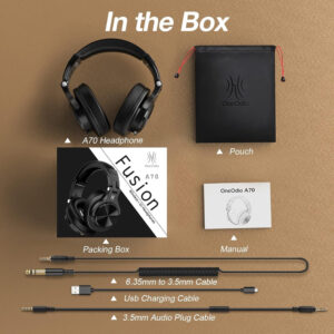 ONEODIO headphones Fusion A70, ενσύρματα/ασύρματα, Hi-Res, 40mm, μαύρο | eLabstore.gr ONEODIO headphones Fusion A70, ενσύρματα/ασύρματα, Hi-Res, 40mm, μαύρο | Αξεσουάρ κινητών | elabstore.gr