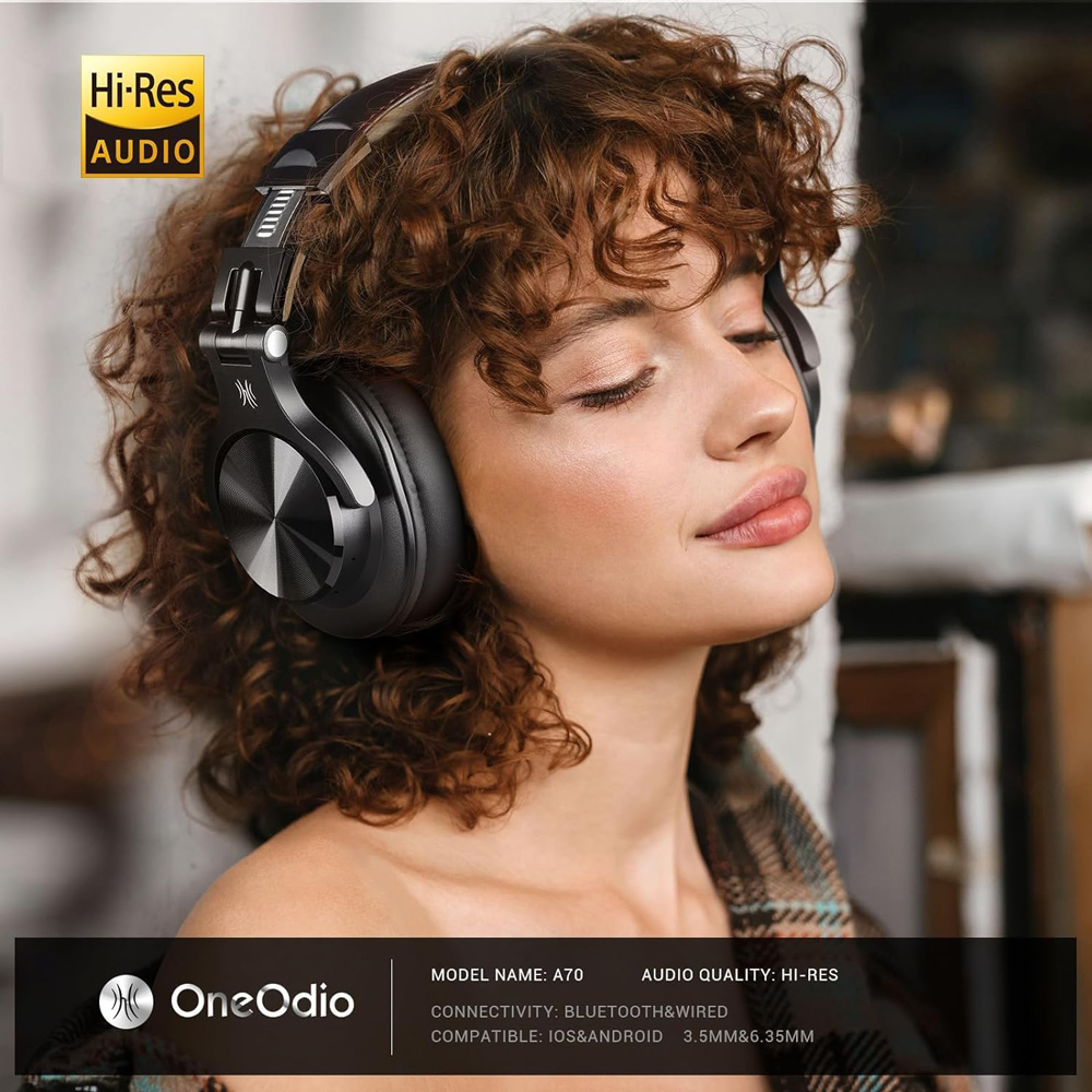 ONEODIO headphones Fusion A70, ενσύρματα/ασύρματα, Hi-Res, 40mm, μαύρο | eLabstore.gr ONEODIO headphones Fusion A70, ενσύρματα/ασύρματα, Hi-Res, 40mm, μαύρο | Αξεσουάρ κινητών | elabstore.gr
