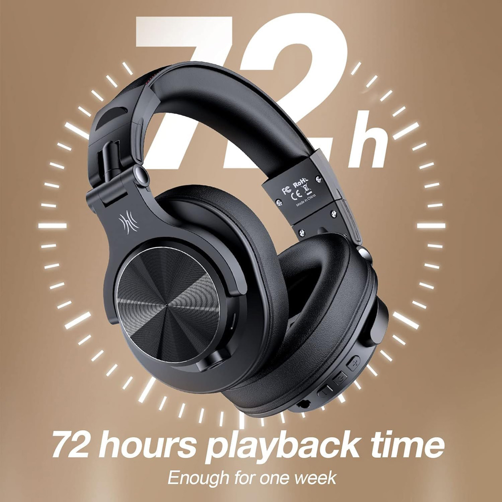 ONEODIO headphones Fusion A70, ενσύρματα/ασύρματα, Hi-Res, 40mm, μαύρο | eLabstore.gr ONEODIO headphones Fusion A70, ενσύρματα/ασύρματα, Hi-Res, 40mm, μαύρο - Image 6