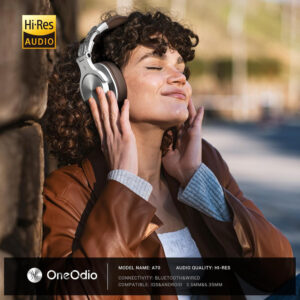 ONEODIO headphones Fusion A70, ενσύρματα/ασύρματα, Hi-Res, 40mm, ασημί | Αξεσουάρ κινητών | elabstore.gr