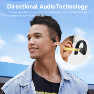 OPENROCKS earphones με θήκη φόρτισης OpenRock S, Open Wearable Stereo, ANC, μαύρο, by OneOdio | Αξεσουάρ κινητών | elabstore.gr