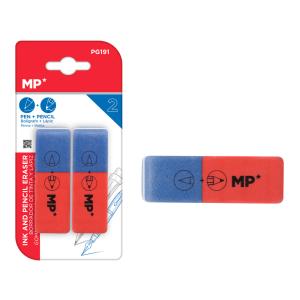 MP γόμα PG191 για μολύβι & στυλό, 17x53mm, 2τμχ | Αναλώσιμα - Είδη Γραφείου | elabstore.gr