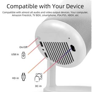 POWERTECH smart βιντεοπροβολέας PT-1305, 1080p, WiFi, Android, 170 ANSI lumens, λευκός | eLabstore.gr POWERTECH smart βιντεοπροβολέας PT-1305, 1080p, WiFi, Android, 170 ANSI lumens, λευκός | Εικόνα & Ήχος | elabstore.gr