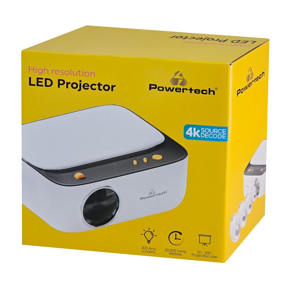 POWERTECH βιντεοπροβολέας PT-1307, 1080p, 300 ANSI lumens, λευκός | eLabstore.gr POWERTECH βιντεοπροβολέας PT-1307, 1080p, 300 ANSI lumens, λευκός | Εικόνα & Ήχος | elabstore.gr