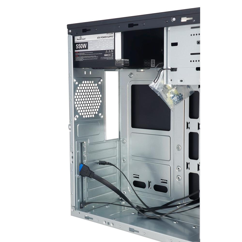 POWERTECH PC Case PT-1308 με 550W PSU, ATX, 330x175x405mm, μαύρο | eLabstore.gr POWERTECH PC Case PT-1308 με 550W PSU, ATX, 330x175x405mm, μαύρο - Image 6