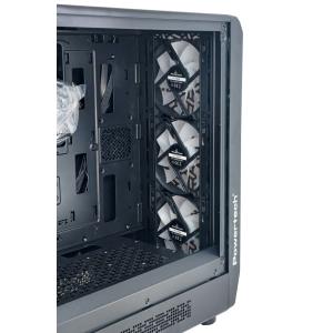 POWERTECH Gaming PC Case PT-1309, tempered glass, 4x ARGB fan, ATX, 340x200x436mm, μαύρο | eLabstore.gr