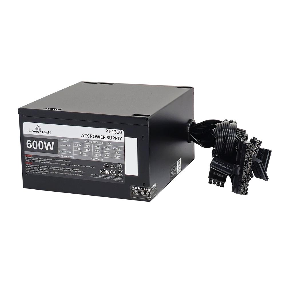 POWERTECH τροφοδοτικό PC PT-1310, 600W, ATX, 120mm Fan | eLabstore.gr POWERTECH τροφοδοτικό PC PT-1310, 600W, ATX, 120mm Fan | PC & Αναβάθμιση | elabstore.gr