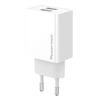 POWERTECH φορτιστής τοίχου PT-1321, 2x USB, 12W, λευκός | Αξεσουάρ κινητών | elabstore.gr