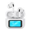CELEBRAT earphones με θήκη φόρτισης W63, οθόνη αφής, TWS, ANC, 13mm, 30/360mAh, λευκό | Αξεσουάρ κινητών | elabstore.gr