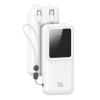 USAMS power bank US-CD212 με καλώδια, 4x έξοδοι, 20000mAh, 20W, λευκό | Αξεσουάρ κινητών | elabstore.gr