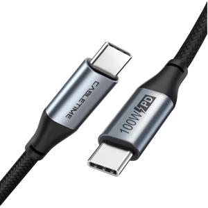 CABLETIME καλώδιο USB-C CMCM100W, 100W PD, 480Mbps, 1.5m, μαύρο | Καλώδια - Αντάπτορες | elabstore.gr
