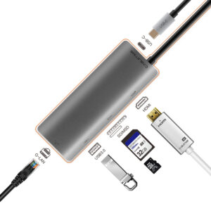 CABLETIME docking station CT-CMHD61L, 6 θυρών, USB-C σύνδεση, 4K, 100W, γκρι | eLabstore.gr CABLETIME docking station CT-CMHD61L, 6 θυρών, USB-C σύνδεση, 4K, 100W, γκρι | Συνοδευτικά PC | elabstore.gr