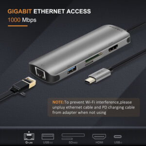 CABLETIME docking station CT-CMHD61L, 6 θυρών, USB-C σύνδεση, 4K, 100W, γκρι | eLabstore.gr CABLETIME docking station CT-CMHD61L, 6 θυρών, USB-C σύνδεση, 4K, 100W, γκρι | Συνοδευτικά PC | elabstore.gr