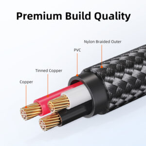 CABLETIME καλώδιο ήχου 3.5mm σε 6.35mm CT-AV321-H11G, 2m, μαύρο | Καλώδια - Αντάπτορες | elabstore.gr