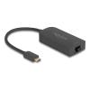 DELOCK αντάπτορας δικτύου 66046, USB-C, 2.5Gbps Ethernet, μαύρος | Δικτυακά | elabstore.gr