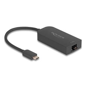 DELOCK αντάπτορας δικτύου 66046, USB-C, 2.5Gbps Ethernet, μαύρος | Δικτυακά | elabstore.gr