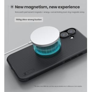 NILLKIN θήκη Super Frosted Shield Pro Magnetic για iPhone 16 Plus, μαύρη | Αξεσουάρ κινητών | elabstore.gr