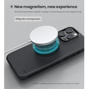 NILLKIN θήκη Super Frosted Shield Pro Magnetic για iPhone 16 Pro Max, μαύρη | Αξεσουάρ κινητών | elabstore.gr