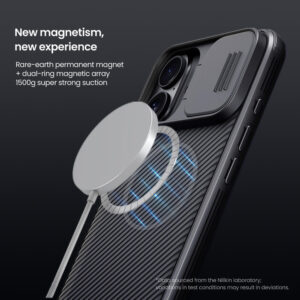 NILLKIN θήκη CamShield Pro Magnetic για iPhone 16, μαύρη | Αξεσουάρ κινητών | elabstore.gr