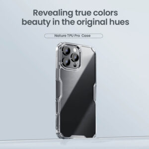 NILLKIN θήκη Nature TPU Pro για iPhone 16 Pro Max, διάφανη-μπλε | Αξεσουάρ κινητών | elabstore.gr