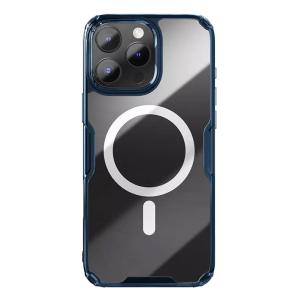 NILLKIN θήκη Nature TPU Pro Magnetic για iPhone 16 Pro, διάφανη-μπλε | Αξεσουάρ κινητών | elabstore.gr