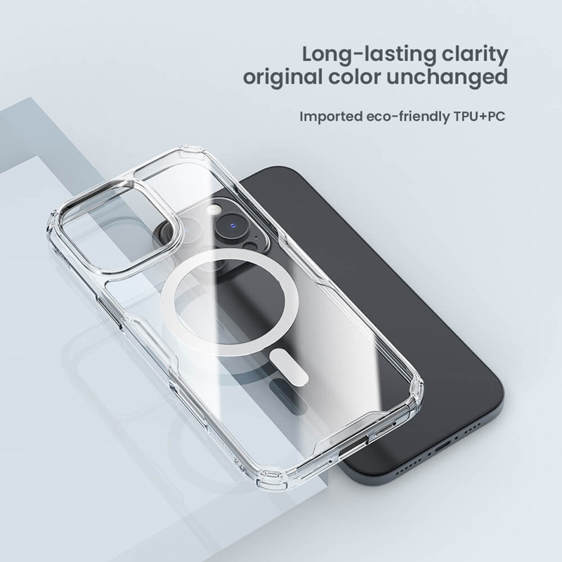 NILLKIN θήκη Nature TPU Pro Magnetic για iPhone 16 Pro Max, διάφανη | eLabstore.gr NILLKIN θήκη Nature TPU Pro Magnetic για iPhone 16 Pro Max, διάφανη | Αξεσουάρ κινητών | elabstore.gr