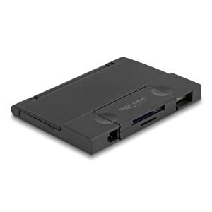 DELOCK card reader 91014 για SD & micro SD, με θήκη, USB/USB-C, 5Gbps, μαύρο | Συνοδευτικά PC | elabstore.gr