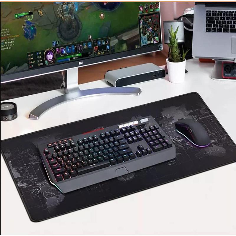 Gaming mouse pad pad AK135B, 80x30x0.3cm, μαύρο | eLabstore.gr Gaming mouse pad pad AK135B, 80x30x0.3cm, μαύρο | Συνοδευτικά PC | elabstore.gr