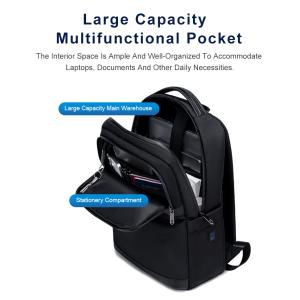 ARCTIC HUNTER τσάντα πλάτης B00670 με θήκη laptop 15.6", 15L, μαύρη | Προσωπική Φροντίδα | elabstore.gr