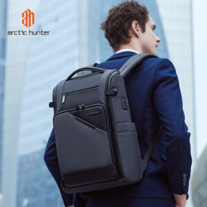 ARCTIC HUNTER τσάντα πλάτης B00675 με θήκη laptop 15.6", USB, 15L, γκρι | Προσωπική Φροντίδα | elabstore.gr
