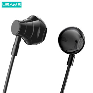 USAMS earphones YQ24 με μαγνήτη, Bluetooth, 130mAh, μαύρα | eLabstore.gr