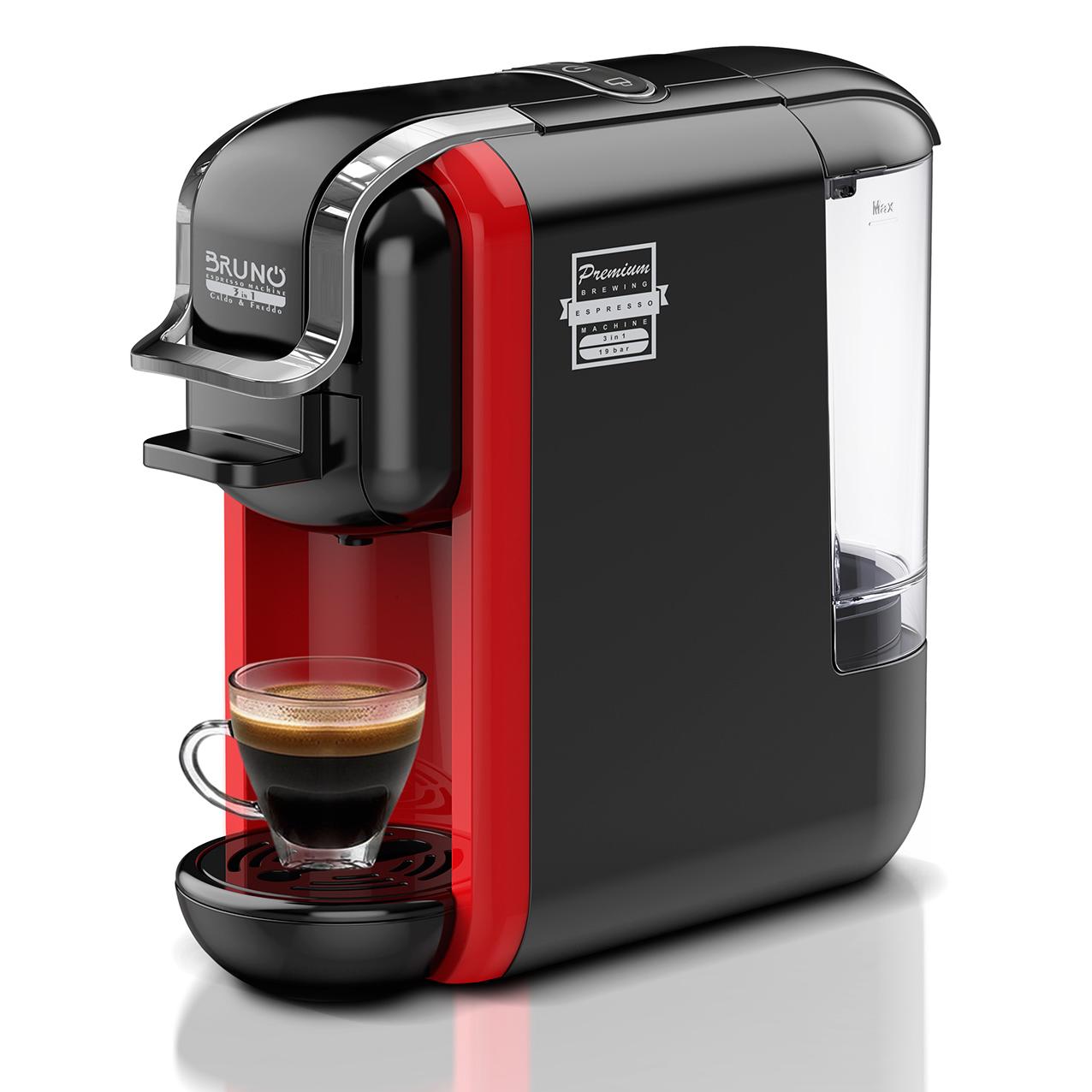 BRUNO Καφετιέρα espresso 3 σε 1 Hot & Cold BRN-0214, 1450W, 19 bar, μαύρη | Ηλεκτρικές συσκευές | elabstore.gr
