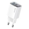 USAMS φορτιστής τοίχου US-CC229, USB & USB-C, 30W, GaN, λευκός | Αξεσουάρ κινητών | elabstore.gr