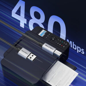 CABLETIME καλώδιο USB σε USB Type B CT-AMBM1, 480Mbps, 5m, μαύρο | Καλώδια - Αντάπτορες | elabstore.gr