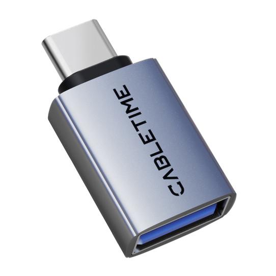 CABLETIME αντάπτορας USB-C σε USB CT-CMAF10-AG, 10Gbps, γκρι | eLabstore.gr CABLETIME αντάπτορας USB-C σε USB CT-CMAF10-AG, 10Gbps, γκρι | Καλώδια - Αντάπτορες | elabstore.gr