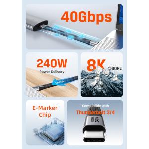 CABLETIME καλώδιο USB-C CT-FU4-AG, flat, 240W, 40Gbps, 8K/60Hz, USB4, 0.15m, μαύρο | eLabstore.gr CABLETIME καλώδιο USB-C CT-FU4-AG, flat, 240W, 40Gbps, 8K/60Hz, USB4, 0.15m, μαύρο | Καλώδια - Αντάπτορες | elabstore.gr