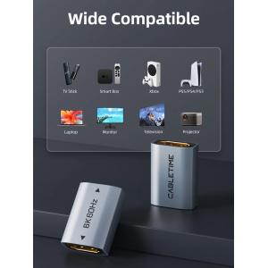 CABLETIME αντάπτορας HDMI CT-HEF8K-AG, 8K/60Hz, 4K/120Hz, 48 Gbps, γκρι | eLabstore.gr