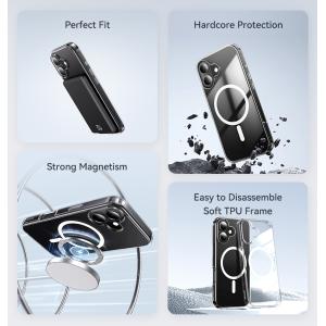 USAMS θήκη Ice Magnet US-BH889 για iPhone 16, διάφανη | Αξεσουάρ κινητών | elabstore.gr